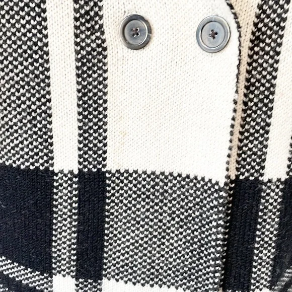 100% Merino Wool Pendleton Block Plaid  Coatigan Sweater Size Large - Picture 16 of 16